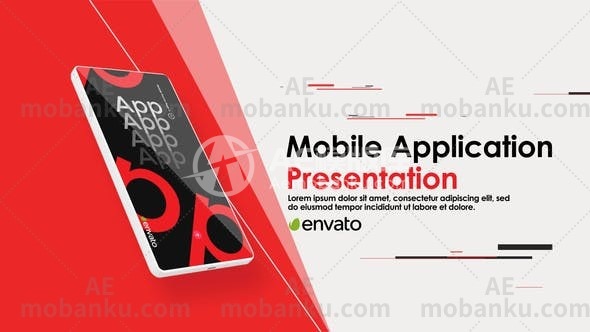 27532手机APP促销宣传AE模板App Mockup Presentation