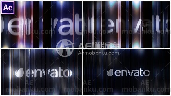 27539反射logo演绎动画AE模版Reflection logo Reveal