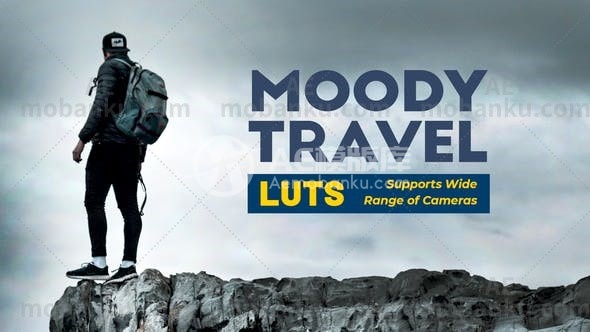 27541创意视频包装AE模版Moody Travel LUTs