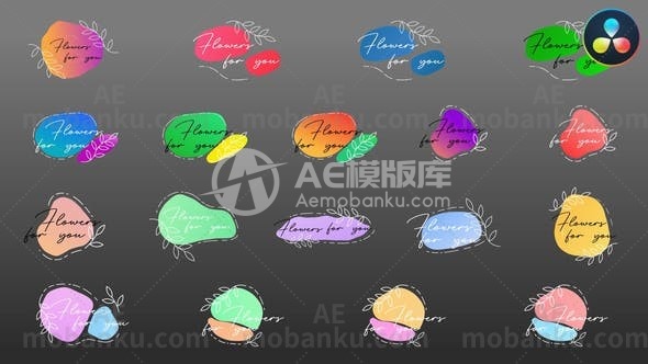 27544迷你文字标题动画AE模版Minimal Titles for DaVinci Resolve