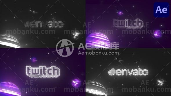 27559空间logo演绎动画AE模版Space Logo for After Effects