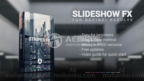 27562形状过渡和FX包动画达芬奇模版Shapes Transitions & FX Pack for DaVinci Resolve