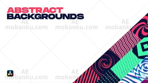 27563抽象背景达芬奇模版Abstract Backgrounds for Davinci Resolve