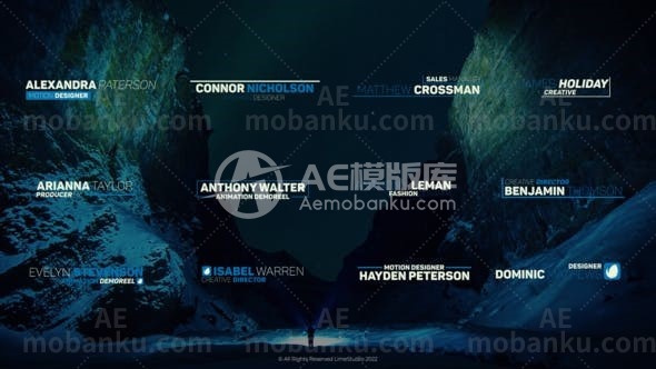 27564现代字幕条动画AE模版Modern Lower Thirds