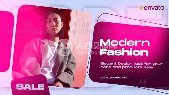 27578迷你现代时尚视频包装AE模版Minimal Modern Fashion Promo