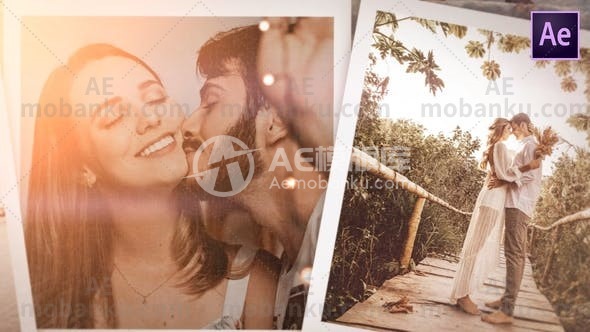 27580创意视频包装AE模版Romantic Story Slideshow for After Effects