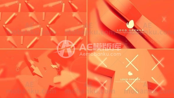 27583箭头标志介绍AE模版Arrow Logo Intro