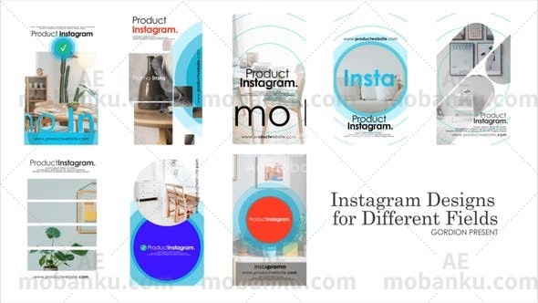 27591Instagram故事动画AE模板Instagram Stories