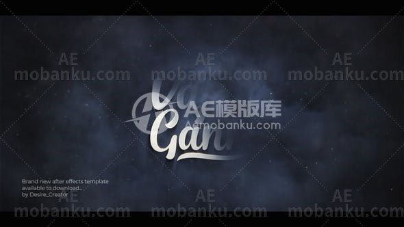 27620史诗烟雾特效logo演绎动画AE模版Epic Smoke Logo