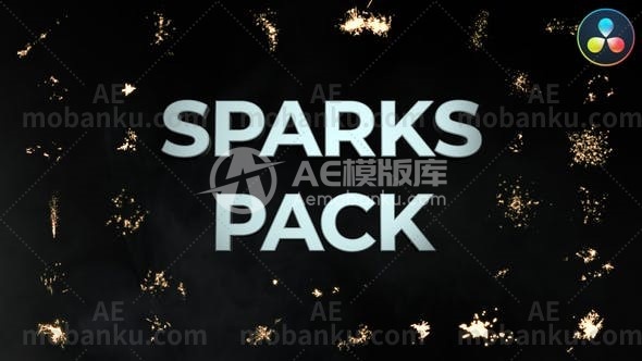 27645创意火花特效达芬奇模版Sparks Pack for DaVinci Resolve