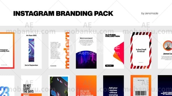 27668Instagram品牌故事达芬奇模版Instagram Branding for Davinci Resolve