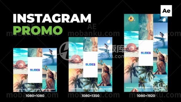 27672Instagram促销动画AE模版Instagram Promo Slideshow