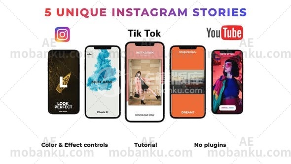 27686Instagram故事AE模板Instagram Stories | Clean and Modern 08