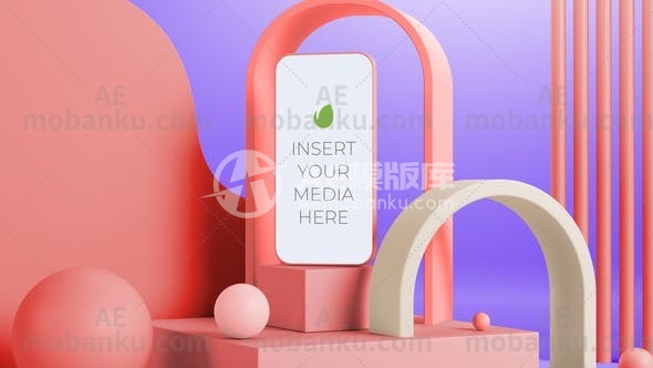 277113D简洁视频包装AE模版3D Modern and Clean Mobile Promo