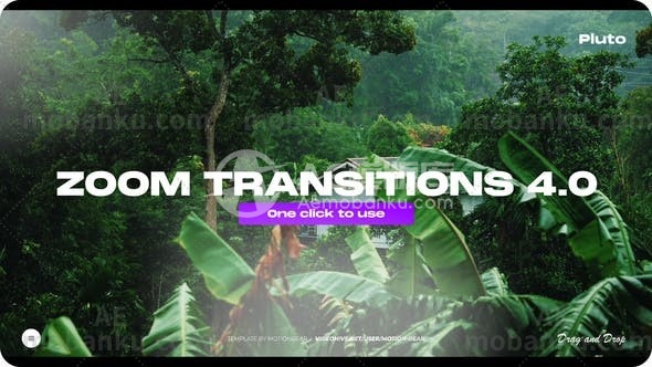 27719缩放转场过渡动画AE模版Zoom Transitions 4.0