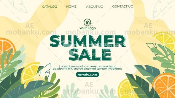 27735夏季打折促销宣传AE模版Summer Sale