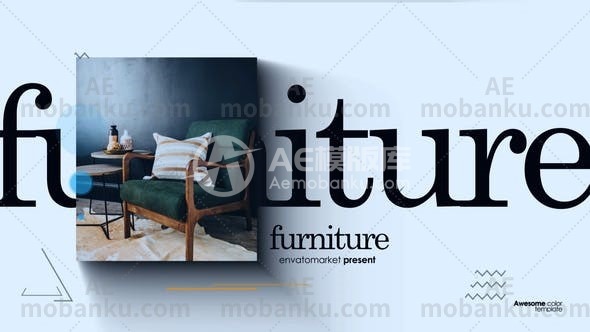 27773家具促销介绍AE模版Furniture Promo Intro