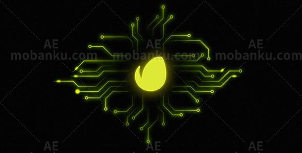 27778芯片高科技logo演绎动画AE模版Chip – Hi-Tech Logo Reveal