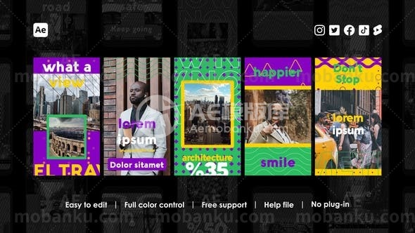 27779Instagram城市故事AE模版Instagram Urban Stories