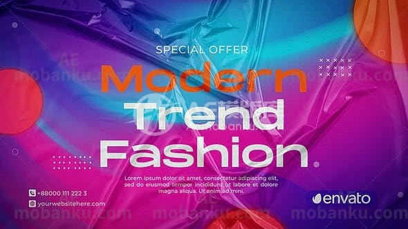 27801现代潮流时尚动画AE模版Modern Trend Fashion