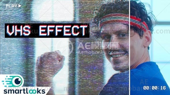27807创意视频包装AE模版VHS Effect