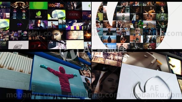 27808创意logo演绎动画AE模版Multi Logo Animation