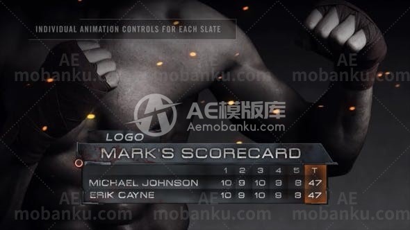 27809战争字幕条动画AE模版Warrior – Lower Thirds