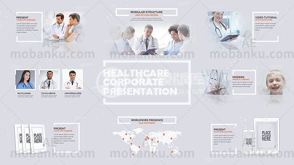 27811医疗保健公司视频宣传AE模版Healthcare Corporate Presentation
