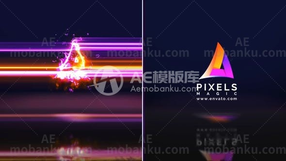 27819能量logo演绎动画AE模版Power Logo