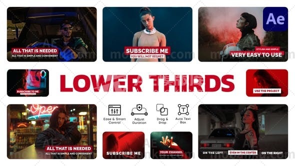 27822字幕条动画AE模版Lower Thirds