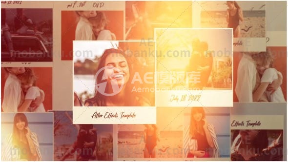 27823夏季图文展示动画AE模版Summer Slide Intro