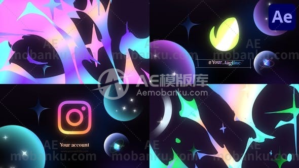 27830闪光logo演绎视频开场AE模版Glitter Logo Opener for After Effects