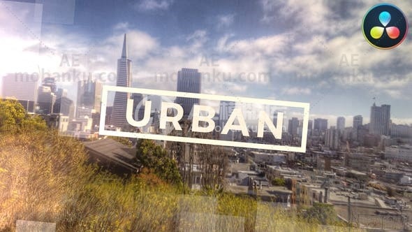 27851城市视差图文展示视频AE模版Urban Parallax Slideshow