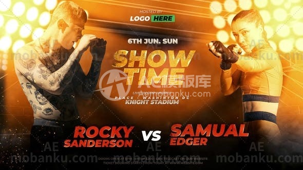 27878创意视频包装AE模版Face off Pack