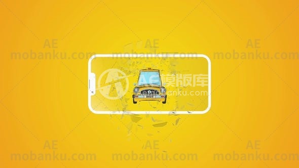 27885出租车服务促销动画AE模版Taxi Service Promo