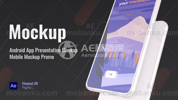 27886移动应用促销动画AE模版Mobile App Promo