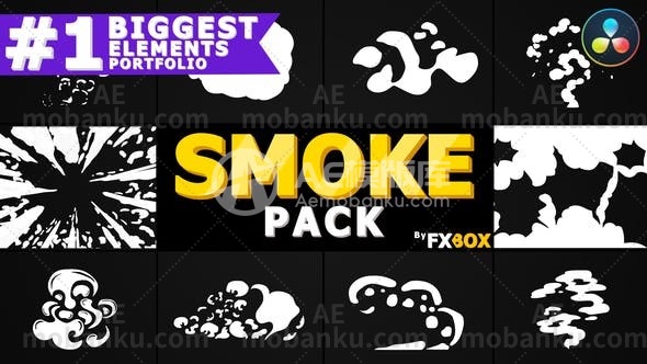 27902动作元素烟雾达芬奇模版Action Elements Smoke | DaVinci Resolve