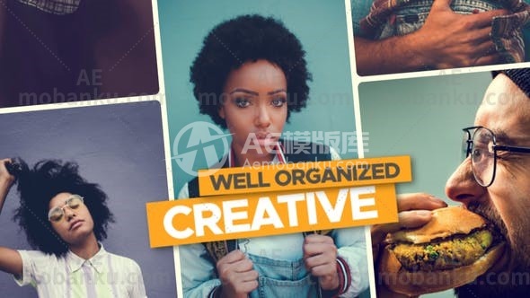 27917动态图文展示动画AE模版Dynamic Slideshow