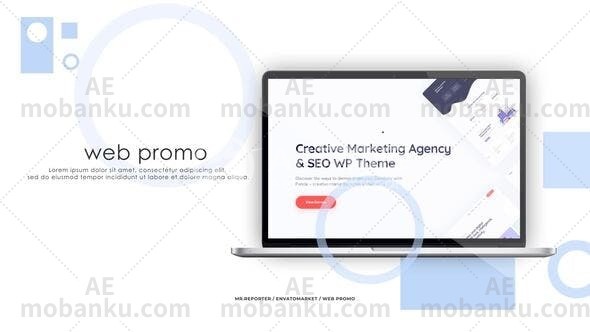 27918网站促销动画AE模版Web Site Promo