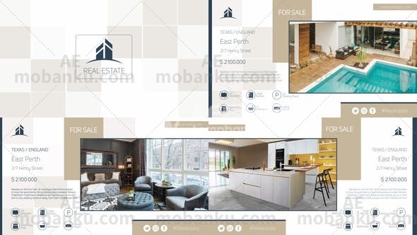 27923房地产视频包装AE模版Real Estate