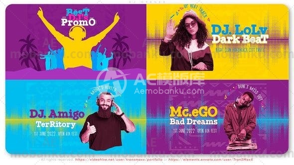 27938DJ视频开场动画AE模版DJ Opener