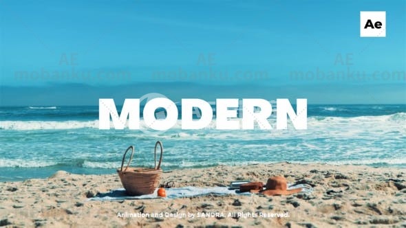 27946创意图文展示动画AE模版Intro Slideshow