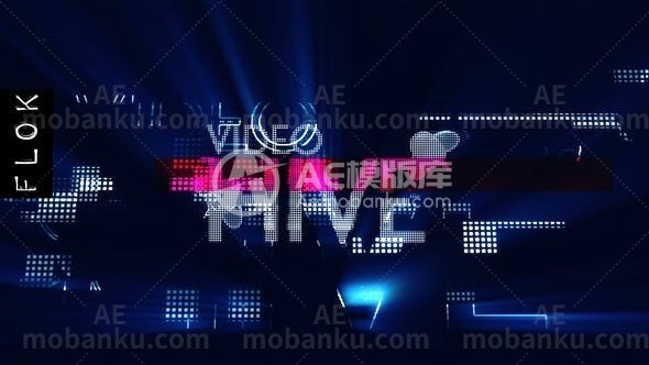 27949信号干扰创意视频AE模版Shine Glitch