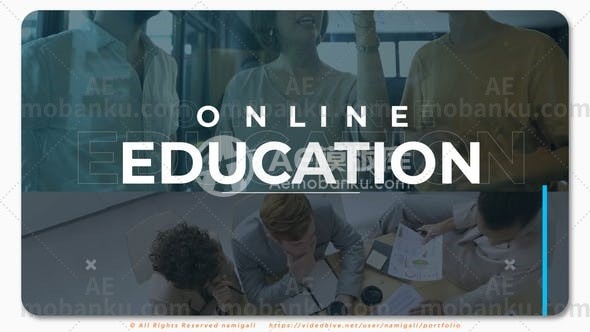 27951在线教育动画AE模版Online Education