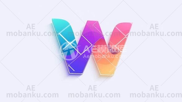 27957发光logo演绎动画AE模版Glow Logo