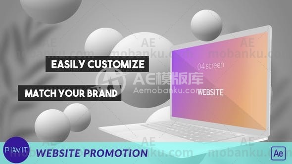 27981网站推广特效动画AE模版Website Promotion