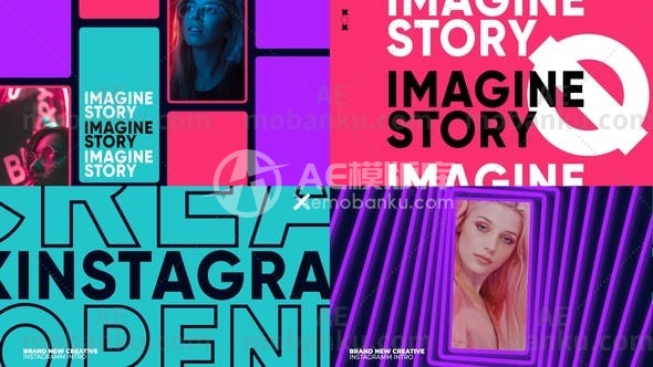 27999TikTok & Instagram简介AE模版Intro for TikTok & Instagram