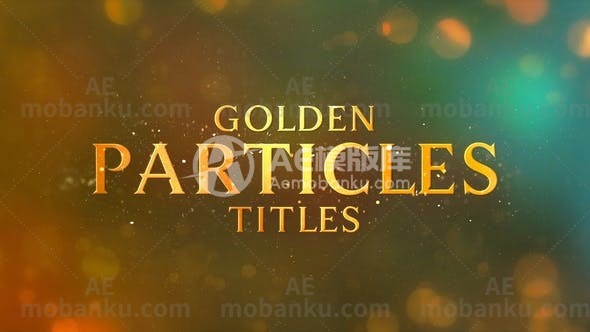 28014颁奖典礼粒子特效文字标题动画AE模版Awards Particles Titles I Luxury Titles