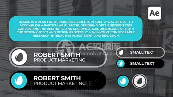 28021字幕条动画AE模版Lower Thirds