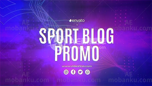 28037体育博客促销动画AE模版Sports Blog Promo